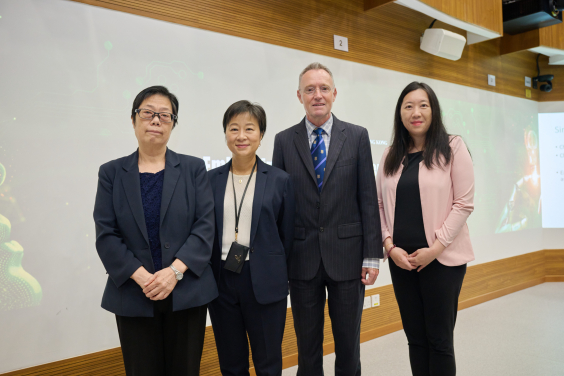 (From left) Ms Flora Ng, Professor Pauline Chiu, Professor Ian Holliday and Professor Cecilia Chan